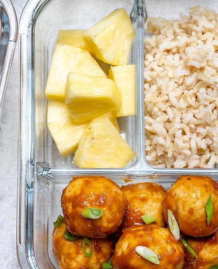 Sweet & Sour Chicken Meatballs for Clean Eating Meal Prep!