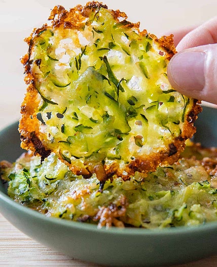 Zucchini Cheese Crisps