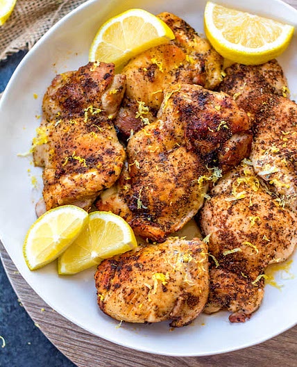 Air Fryer Lemon Pepper Chicken Thighs: Whole30, Paleo, Keto, GF