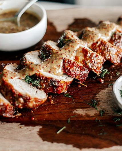 Maple Mustard Air Fryer Pork Tenderloin