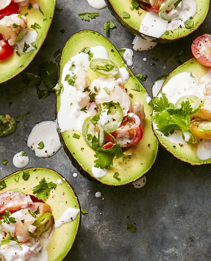 Citrusy Shrimp-Stuffed Avocados