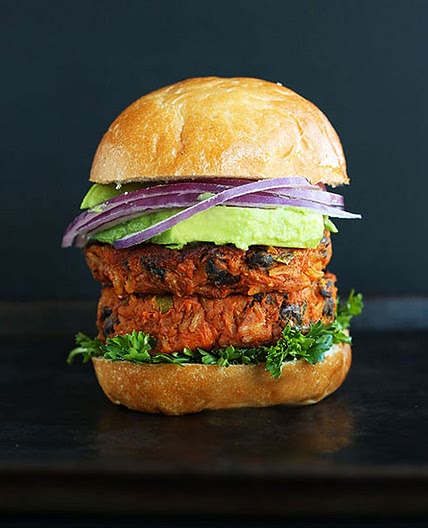 Sweet Potato Black Bean Burger