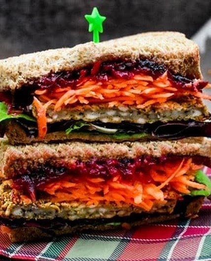 Vegan Christmas Feast Sandwich