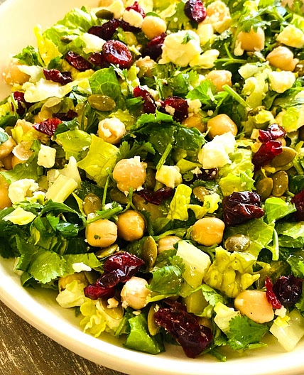 Lemon Feta Chickpea Salad