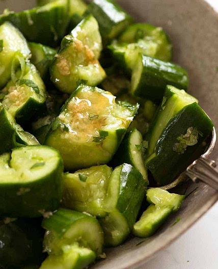 Smashed Cucumber Salad