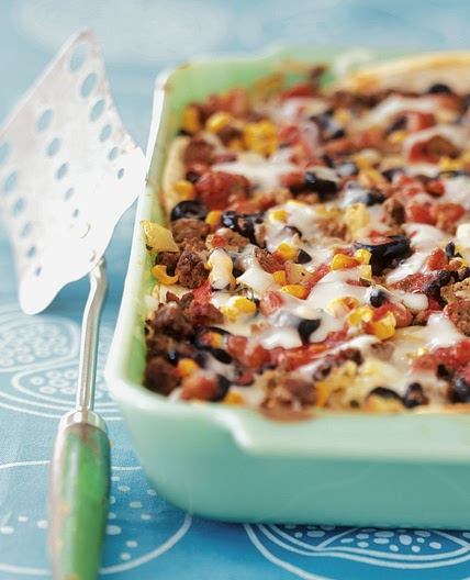 Hackfleisch-Mais-Auflauf mit Paprika