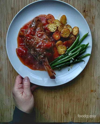 Red Wine Braised Lamb Shanks