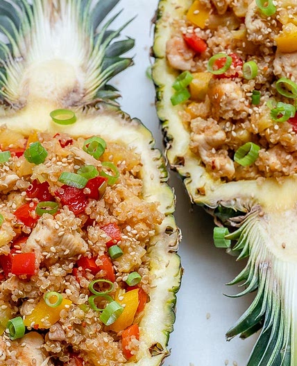 Chicken + Quinoa Pineapple Bowls