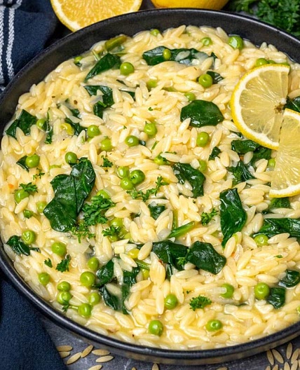 Vegan Lemon Orzo