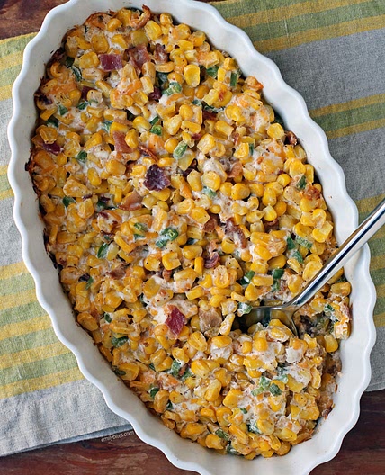 Creamy Corn with Bacon and Jalapenos