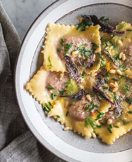 Beet & Goat Cheese Ravioli