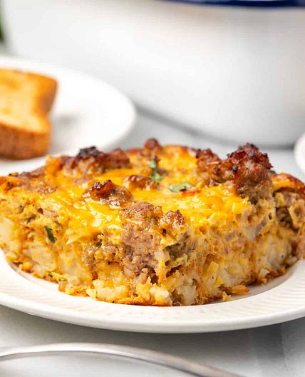 Mexican Breakfast Casserole with Tater Tots