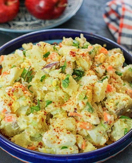 Puerto Rican Potato Salad with Apples