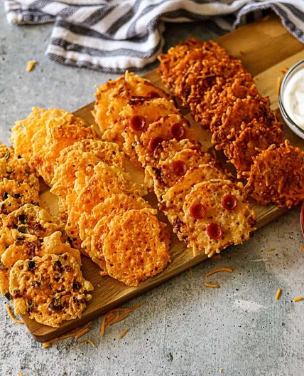 Easy Keto Cheese Crisps 4 Ways!