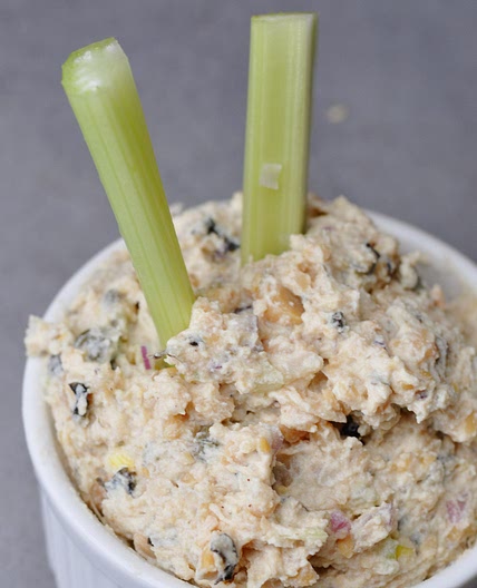 High protein vegan chickpeas tuna salad