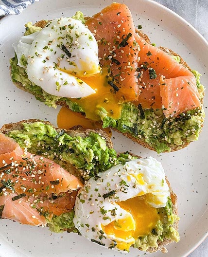 Smoked Salmon and Poached Eggs on Avocado Toast