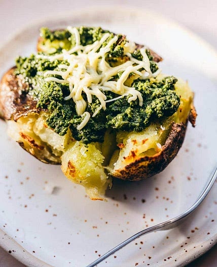 Instant Pot Duo Crisp Pesto Smashed Potatoes