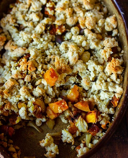 Crumble de légumes d'hiver