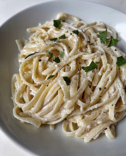 The Best Healthy Comfort Food? This Vegan Fettuccine Alfredo