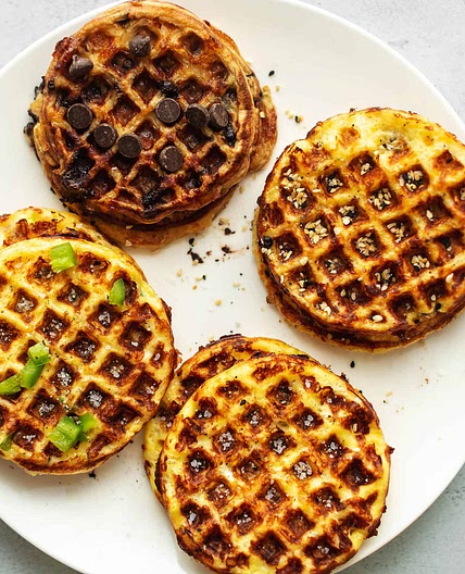 Keto Chaffles - 4 Flavors (Sweet and Savory)