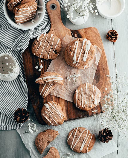 Ginger Butter Pecan Cookies