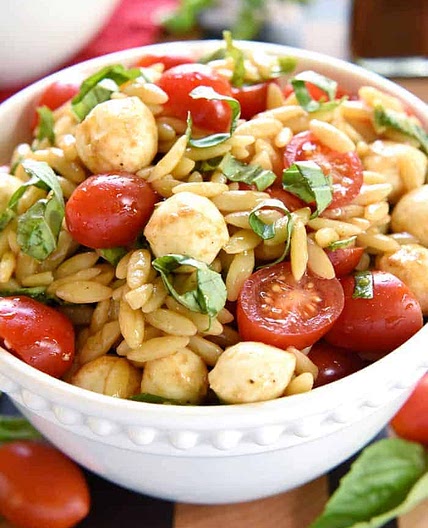 Caprese Orzo Salad