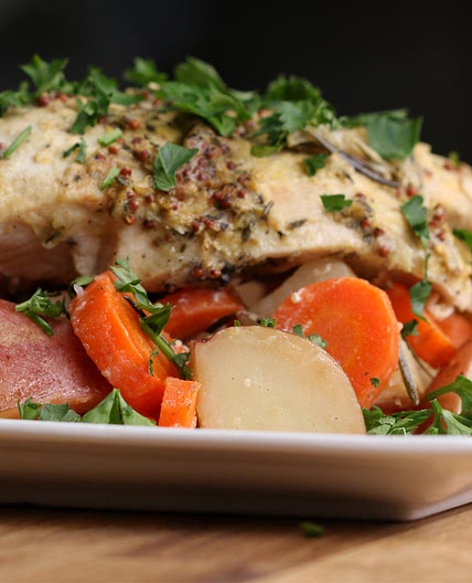 Easy Foil-Pack Lemon And Rosemary Chicken Dinner Recipe by Tasty