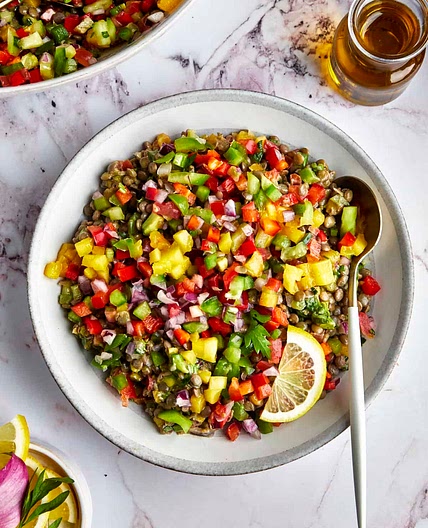 Lentil Mango Salad Recipe