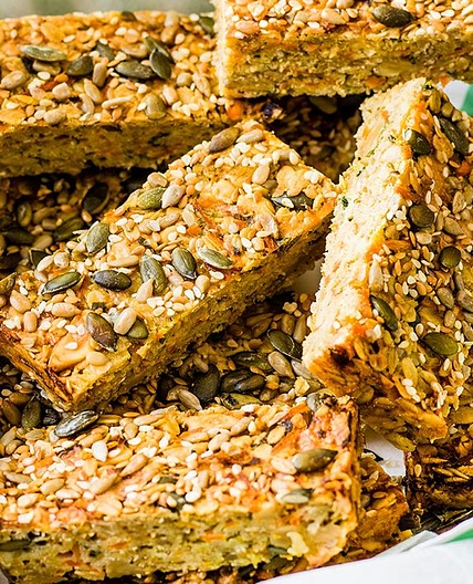 Cheese and onion flapjacks