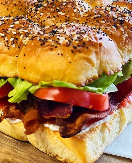 Smoked Salmon BLT Sliders