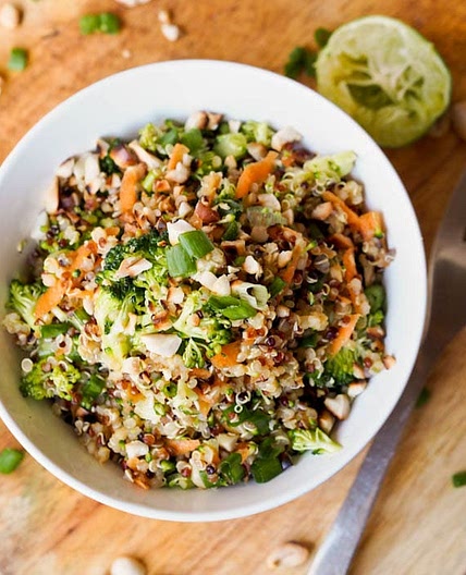 Thai Veggie Quinoa Bowls {Gluten-Free, Vegan}