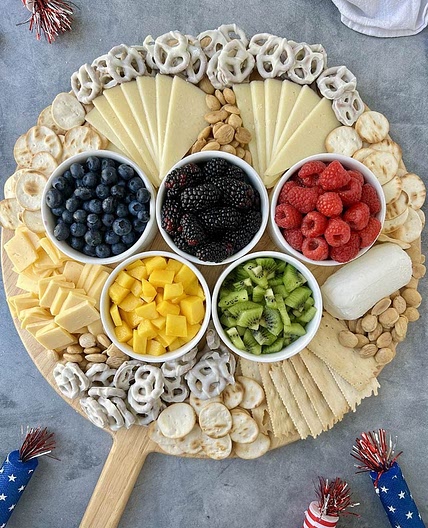 Olympic Rings Charcuterie Board