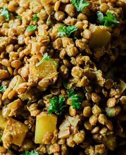 Warm Lentil & Potato Salad
