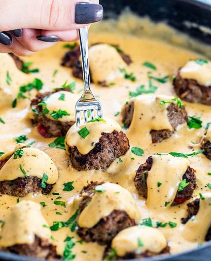 Philly Cheese Steak Meatballs