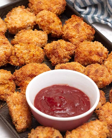 Air Fryer Panko Tofu Nuggets
