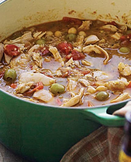 Chicken, Quinoa, and Green-Olive Stew