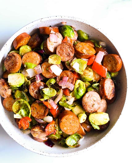 Air Fryer Sausage and Veggies