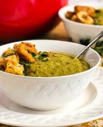 Roasted Broccoli and Cauliflower Soup