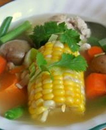 Chilean Cazuela de Ave - Chilean Chicken Soup - #52soups