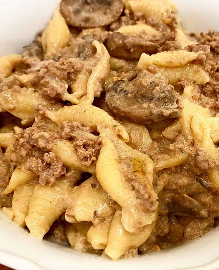 Instant Pot Stroganoff Shells