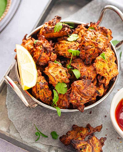 Air fryer Onion Bhaji recipe