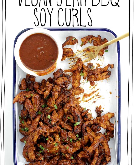 Vegan Jerk BBQ Soy Curls