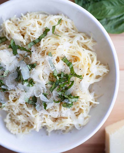 Garlic Parmesan Angel Hair Pasta