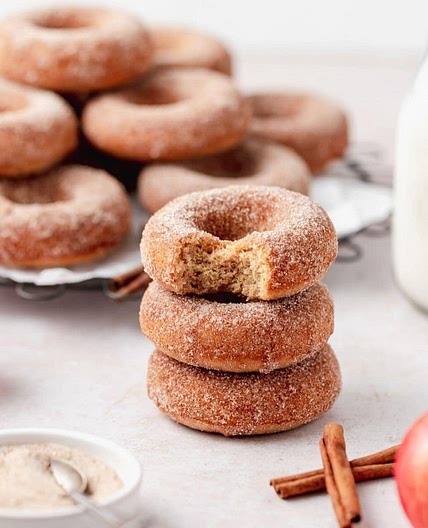Brown Butter Apple Cider Baked Donuts