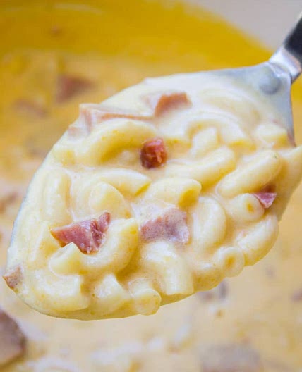 Ham Mac and Cheese Soup