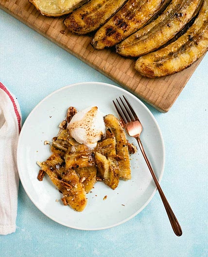 Grilled Bananas a La Mode