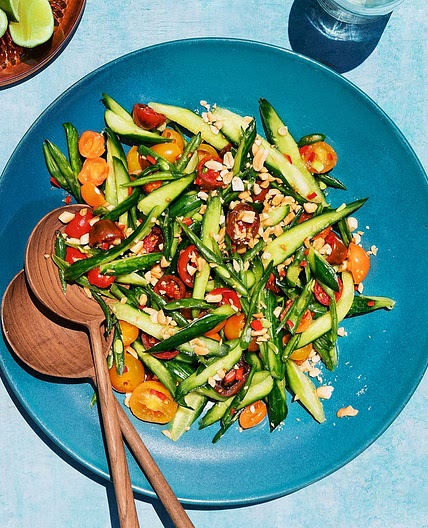 Cucumber, Tomato, and Green Bean Salad