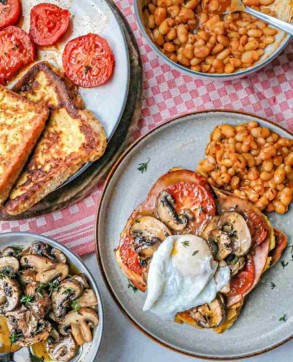 Full English Breakfast Savory French Toast