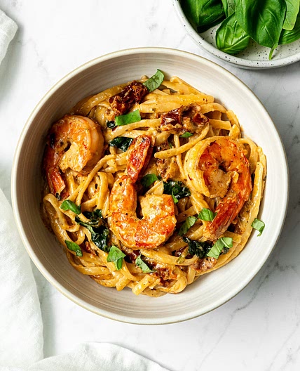 Tuscan Shrimp Pasta