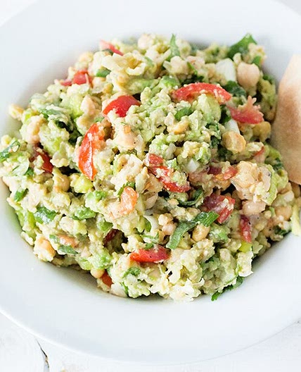 Smashed Chickpea Avocado Dip